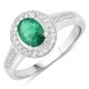 Zambian Emerald Silver Ring