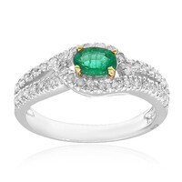 18K Colombian Emerald Gold Ring (CIRARI)