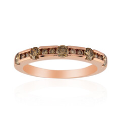 9K SI1 Argyle Rose De France Diamond Gold Ring