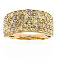 14K SI2 Fancy Diamond Gold Ring (CIRARI)