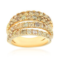 14K SI2 Fancy Diamond Gold Ring (CIRARI)