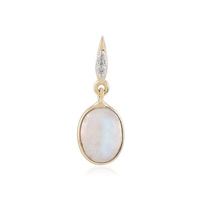 9K Blue Moonstone Gold Pendant