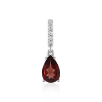 Mozambique Garnet Silver Pendant