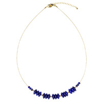 Lapis Lazuli Stainless Steel Necklace