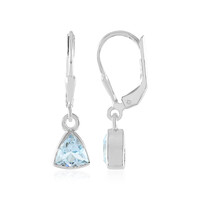 Sky Blue Topaz Silver Earrings