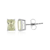 Canary Kunzite Silver Earrings