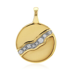 9K SI1 (G) Diamond Gold Pendant