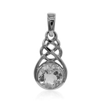 White Topaz Silver Pendant