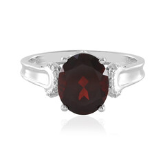 Mozambique Garnet Silver Ring