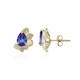 9K AAA Tanzanite Gold Earrings (de Melo)