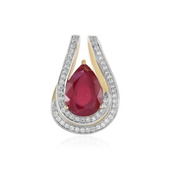 9K Madagascar Ruby Gold Pendant (SUHANA)