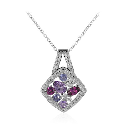 Amethyst Silver Necklace