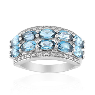 London Blue Topaz Silver Ring