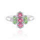 Nigerian Pink Tourmaline Silver Ring