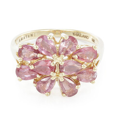 18K Unheated Padparadscha Sapphire Gold Ring (AMAYANI)