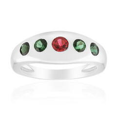 Brazilian Pink Tourmaline Silver Ring (Pallanova)