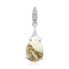 Magnesite Silver Pendant