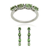 Tsavorite Silver Ring