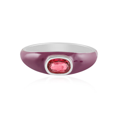 Pink Topaz Silver Ring