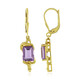 Rose de France Amethyst Silver Earrings