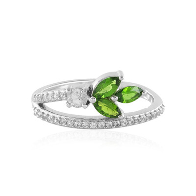 Russian Diopside Silver Ring