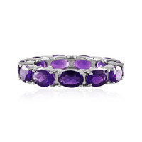 Zambian Amethyst Silver Ring