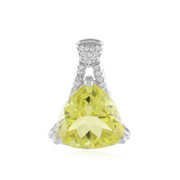 Ouro Verde Quartz Silver Pendant