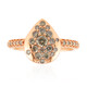 14K SI1 Argyle Rose De France Diamond Gold Ring (Annette)