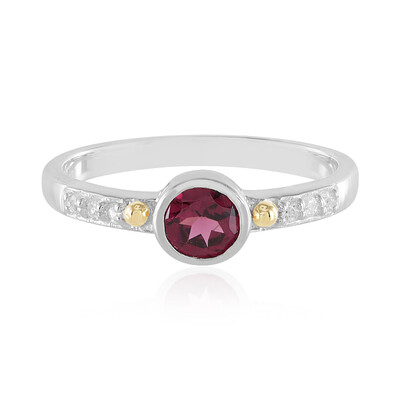 Rhodolite Silver Ring (Granulieren)