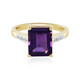 Zambian Amethyst Silver Ring