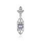 Unheated Ceylon Blue Sapphire Silver Pendant