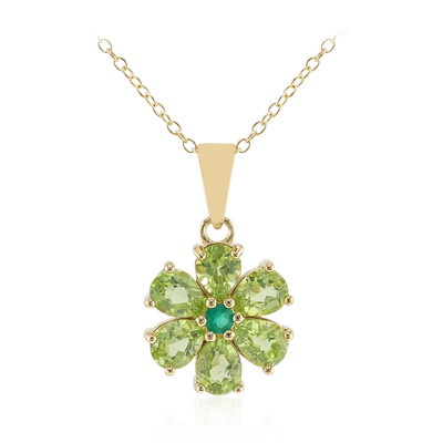 Burmese Peridot Silver Necklace