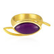 Purple Chalcedony Silver Ring (MONOSONO COLLECTION)