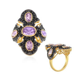 Rose de France Amethyst Silver Ring