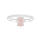 Rose Quartz Silver Ring