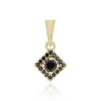 9K Black Diamond Gold Pendant