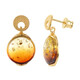 Sunrise Baltic Amber Silver Earrings (dagen)