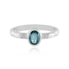 Teal Kyanite Silver Ring