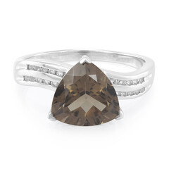 Smoky Quartz Silver Ring