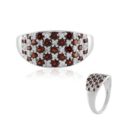 Mozambique Garnet Silver Ring