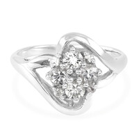 White Sapphire Silver Ring