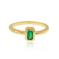 Colombian Emerald Silver Ring