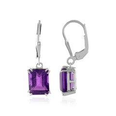 Moroccan Amethyst Silver Earrings