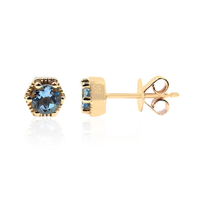 9K Ofiki Aquamarine Gold Earrings