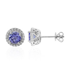 10K AAA Tanzanite Gold Earrings