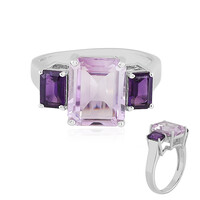 Rose de France Amethyst Silver Ring