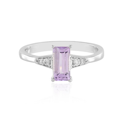 Rose de France Amethyst Silver Ring