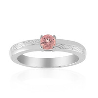 Brazilian Pink Tourmaline Silver Ring (Pallanova)