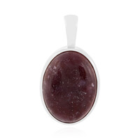 Lepidolite Silver Pendant