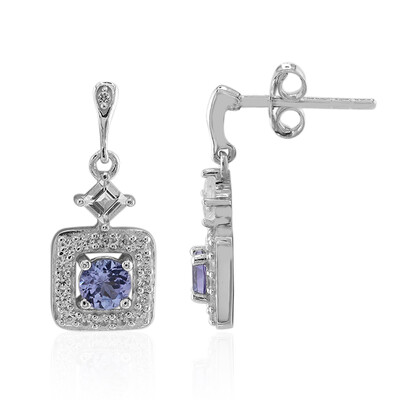 Tanzanite Silver Earrings